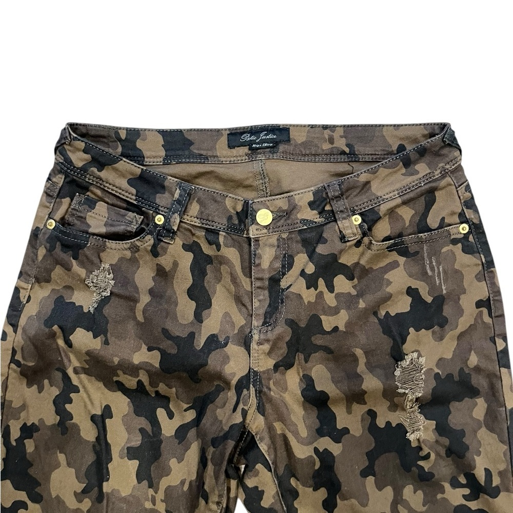 Poetic Justice Camouflage Patterned Skinny Jeans Womens Size 30R - Picture 3 of 10